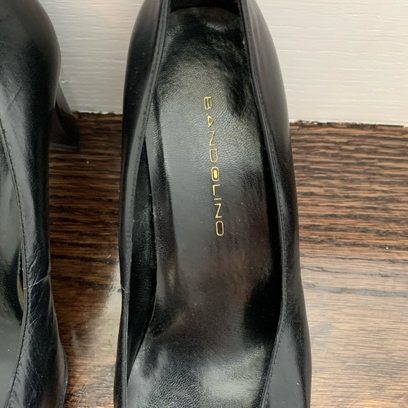 Black Leather Heels - Picture 3 of 3